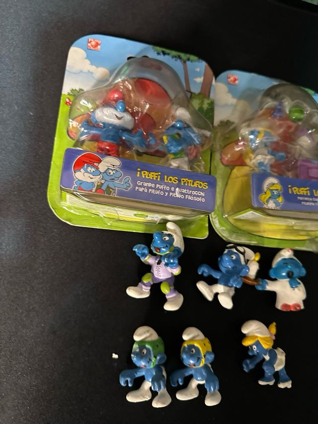 Lote de Pitufos: Papa Pitufo y Pitufina