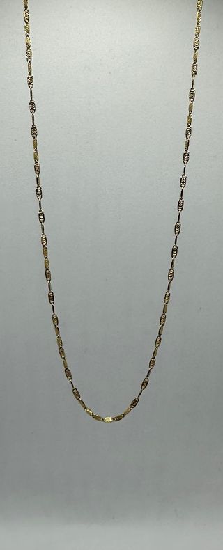Cadena Arabesca de oro de 18k, 3.89 g, 50 cm.