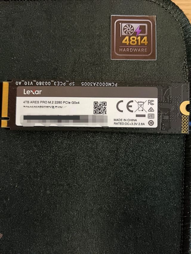 NVME 4TB LEXAR ARES PRO Gen5 M.2 2280