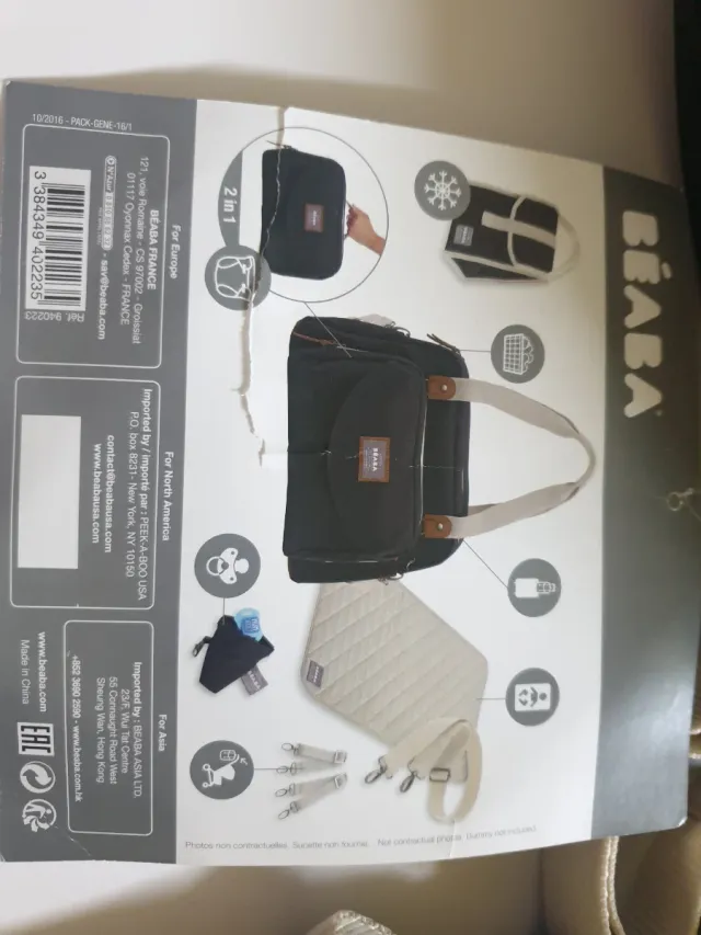 Bolso cambiador bebé Beaba negro