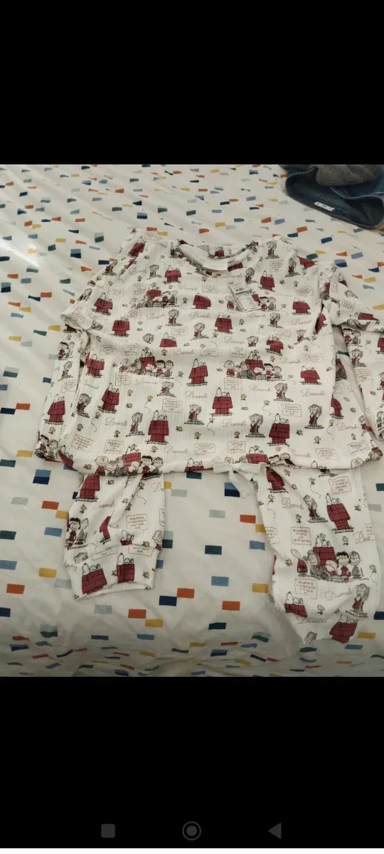 Pijama Snoopy Canalé Suave Largo