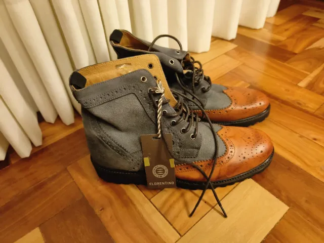 Botas Florentino Talla 41 Marrón/Gris