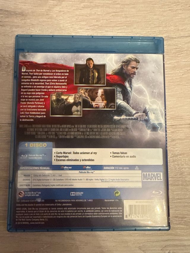 Blu-ray Thor: El Mundo Oscuro