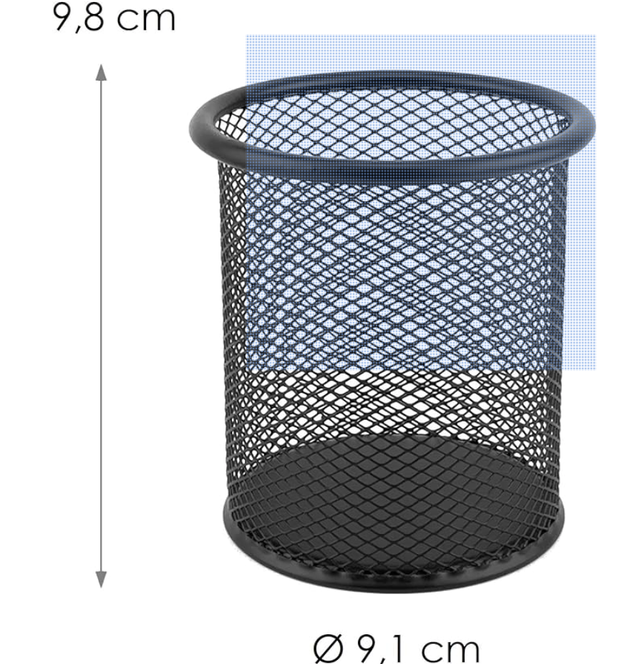 Portalápices D.RECT Leviatan 7613 Malla Metálica