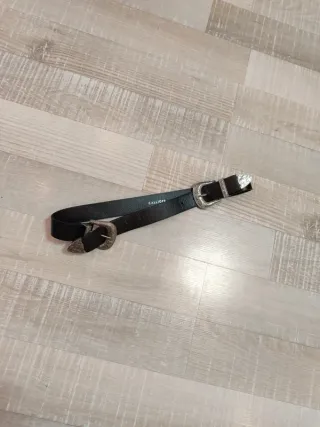 Cintura con doppia fibbia argento