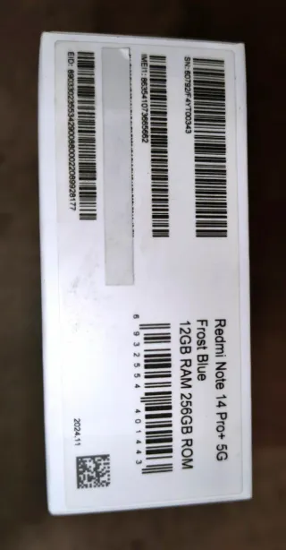 Xiaomi Redmi Note 14 Pro+ 5G - 12 GB Blu