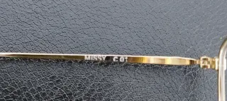 Montura de gafas Excelsior doradas