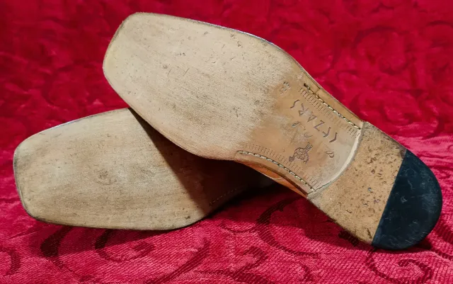 Scarpe Mauri Beige Pelle di Struzzo con Fibbia