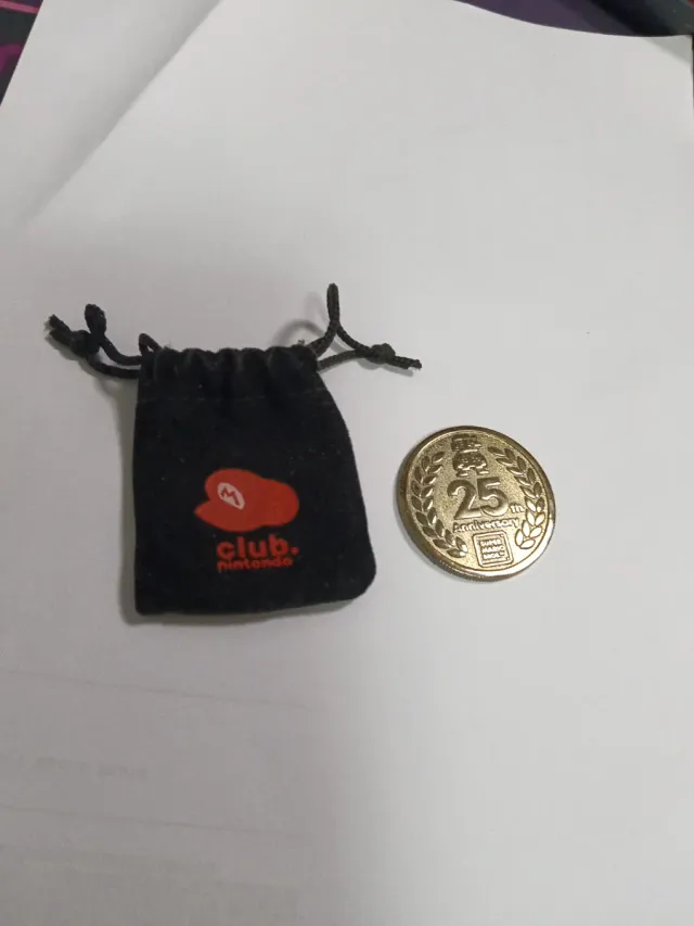 Moneda Club Nintendo 25 Aniversario Mario