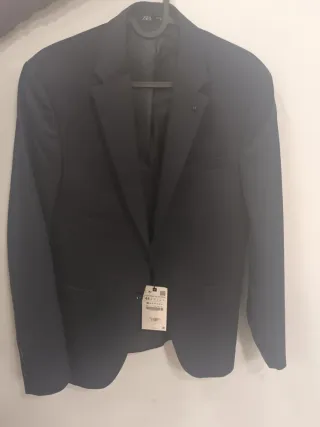 Americana Zara azul oscuro Talla 44