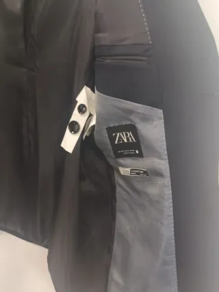 Americana Zara azul oscuro Talla 44