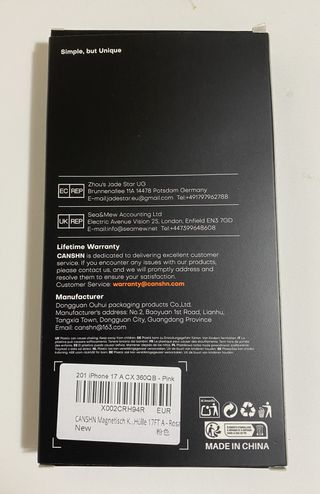 Cover rosa magnetica per iPhone Air(6,5 Pollici).