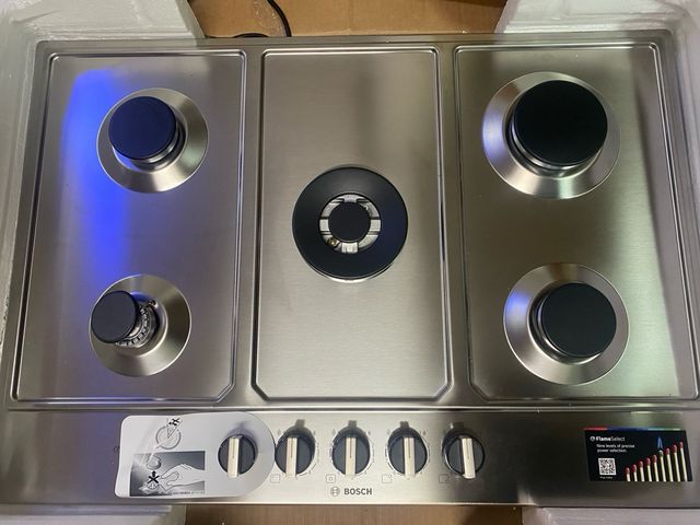 Encimera gas Bosch 5 fuegos acero inoxidable