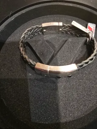 Pulsera Viceroy Cuero Trenzado y plata