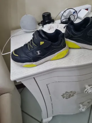 Scarpe bambino blu e gialle Champion