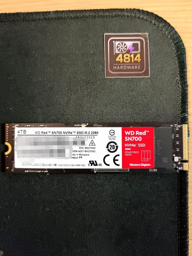 NVME 4TB WD RED SN700