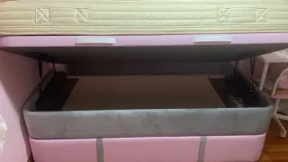 Canapé abatible juvenil con 2 colchones