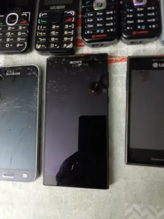 Lote móviles para piezas (Huawei, LG, Samsung, Son