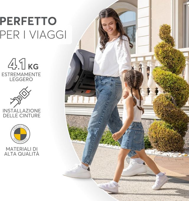 Seggiolino auto KikkaBoo i-AID i-Size 100-150cm