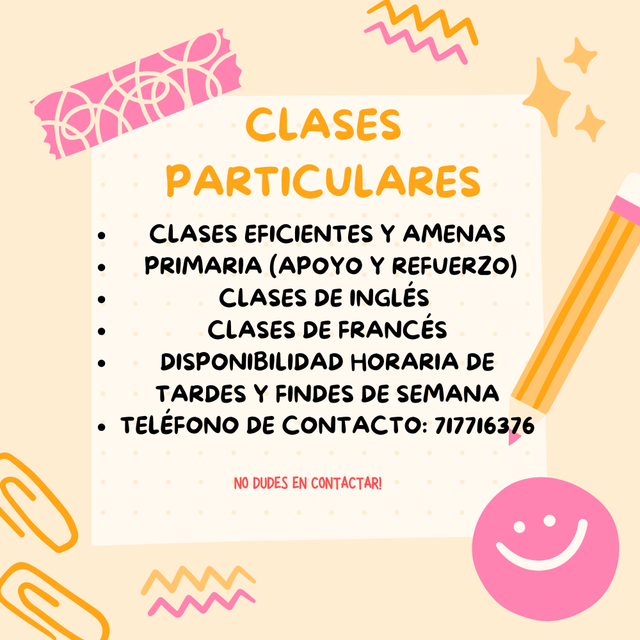 CLASES PARTICULARES