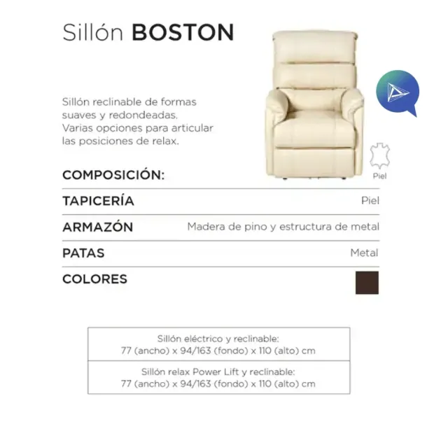 Sillón relax eléctrico El Corte Inglés