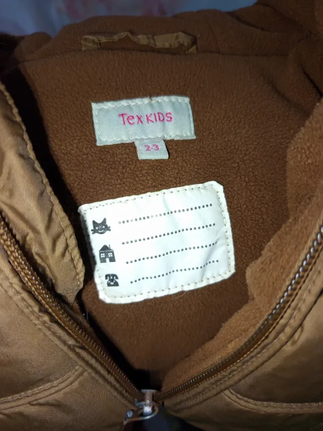 Chaqueta niño 2-3 años marrón