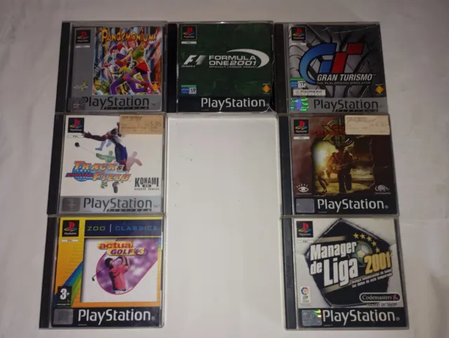 Lote de juegos, play station one.