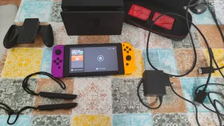 Nintendo Switch con todo los accesorios como nueva