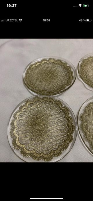 Platos dorados Zara Home vintage (Set de 4)