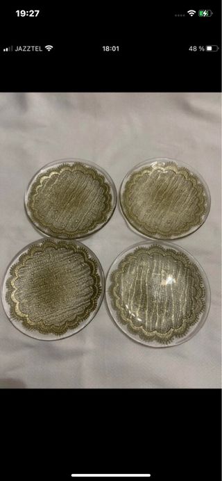 Platos dorados Zara Home vintage (Set de 4)