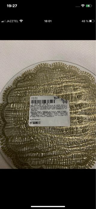 Platos dorados Zara Home vintage (Set de 4)