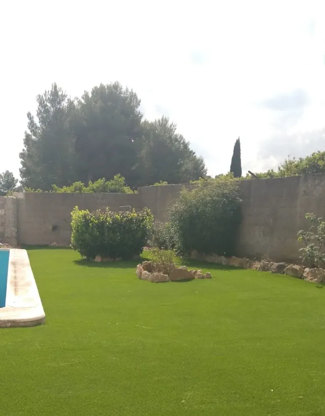 Instalaciones de césped artificial.