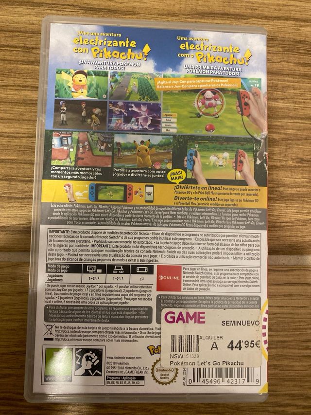 Pokemon Let's Go Pikachu Nintendo Switch