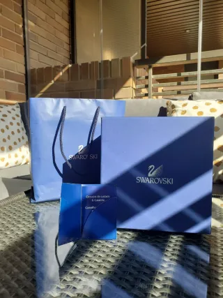 Figura Candelabro Nenúfar Swarovski Cristal