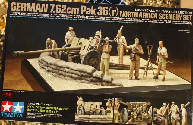 DIORAMA 7,62 CM PAK 36 (r) AFRICA DESCATALOGADO