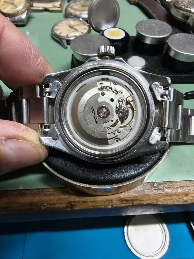 Orologio Mondia Uomo Nero Argento