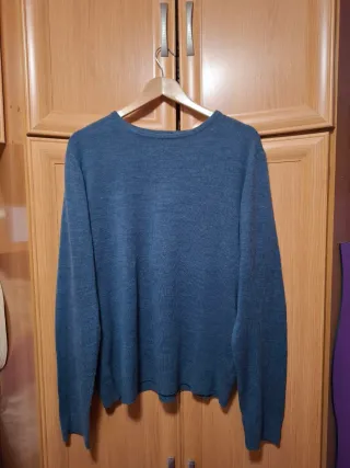 Jersey azul de manga larga