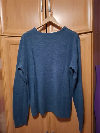 Jersey azul de manga larga