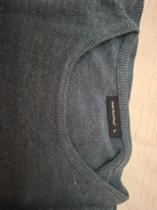 Jersey azul de manga larga