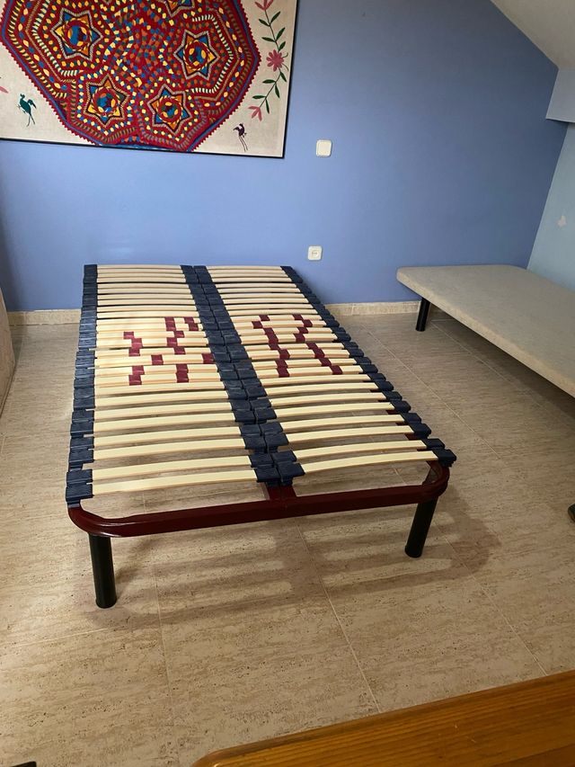 Somier láminas 105x190cm y colchón