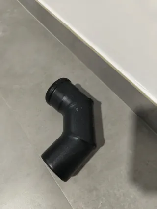 Codo 90° estufa pellets 80mm