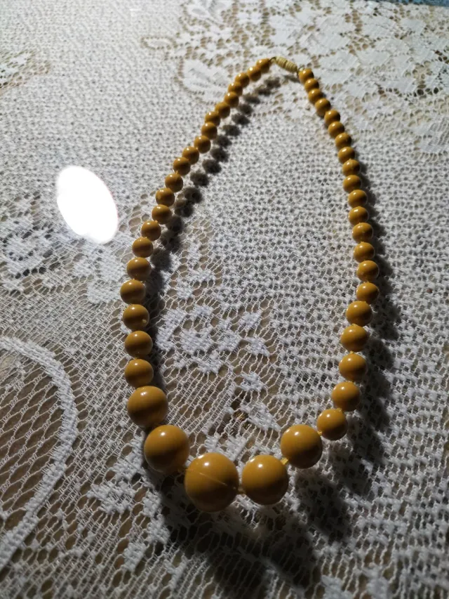 Pulsera elástica con piedras naranjas