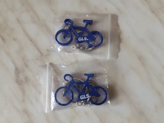 4 Campanelli biciclette Portachiavi Gonfiabile GLS