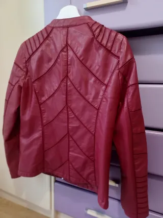 Chaqueta cuero Koroshi roja talla S