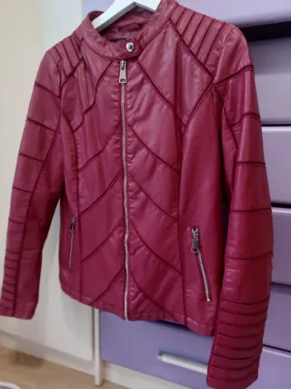 Chaqueta cuero Koroshi roja talla S