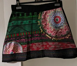 Minifalda Desigual Negra Talla L