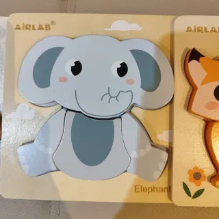 Puzzles madera AIRLAB animales (4 piezas)