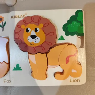 Puzzles madera AIRLAB animales (4 piezas)