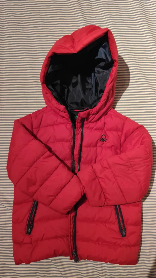 Abrigo niño United Colors of Benetton rojo