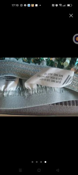 Falda fiesta lentejuelas aguamarina